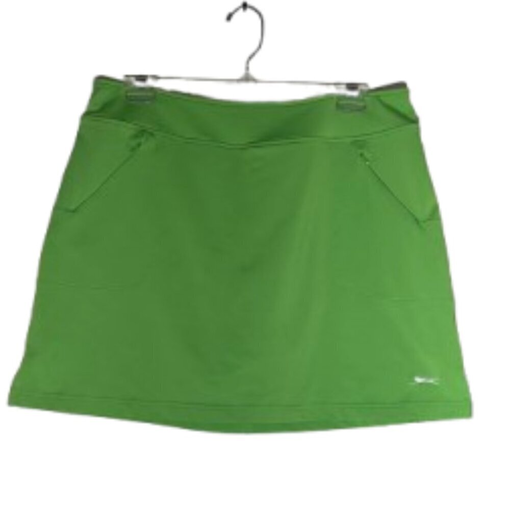 Slazenger Women's Green Golf Wicking Stretch Zip Pockets Skort Large